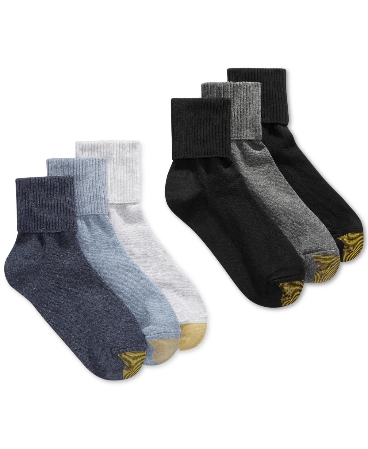 Womens GOLDTOE 6-pack Turn-Cuff Socks Product Image