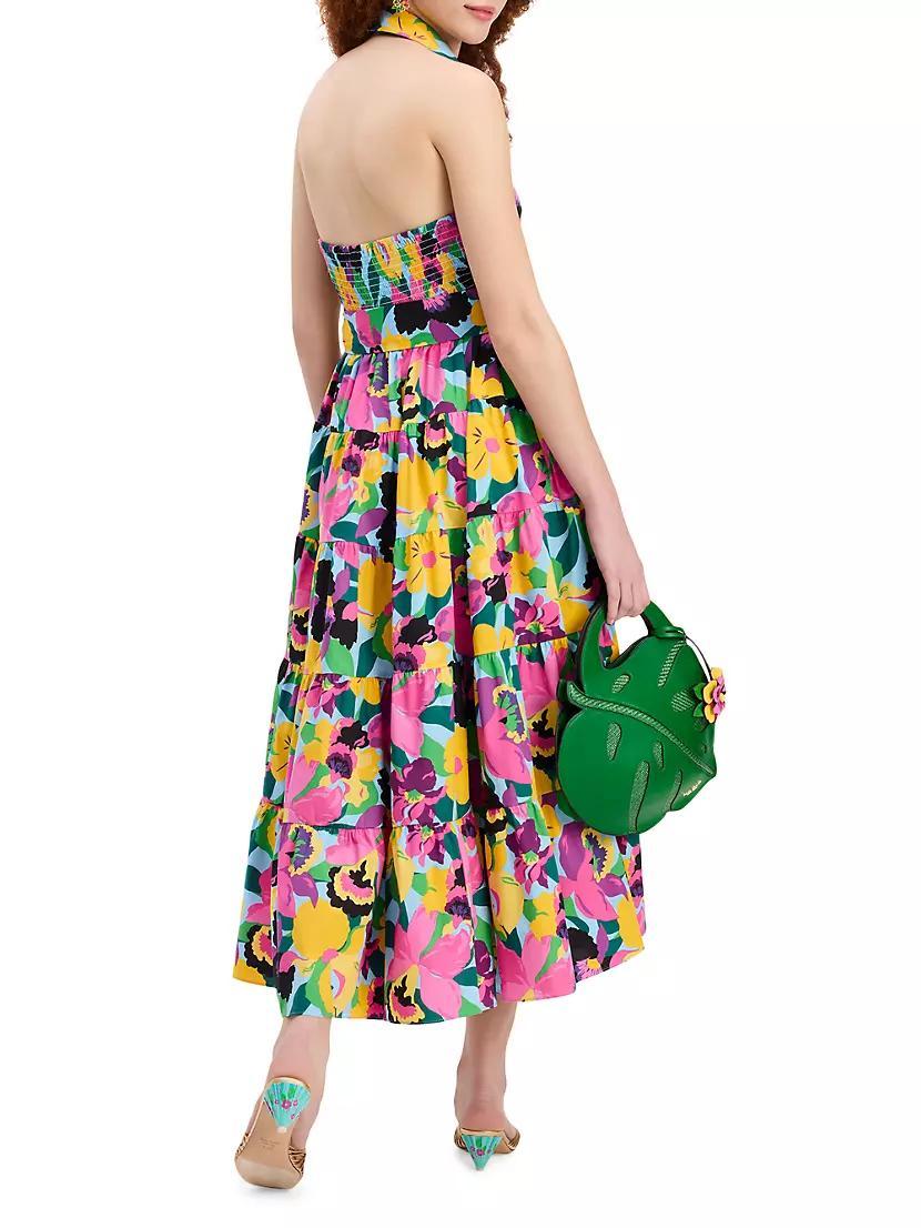 Orchid Bloom Halter Tiered Maxi Dress Product Image