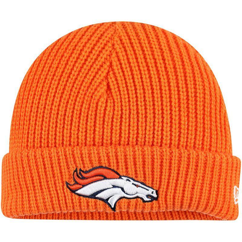 Mens New Era Denver Broncos Fisherman Skully Cuffed Knit Hat Product Image