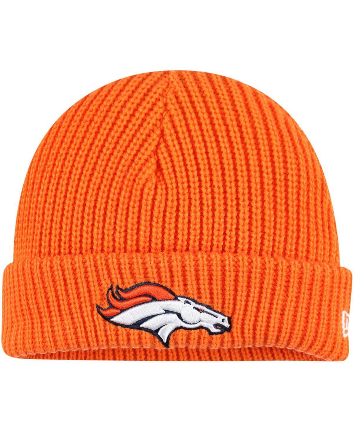 Mens New Era Denver Broncos Fisherman Skully Cuffed Knit Hat Product Image