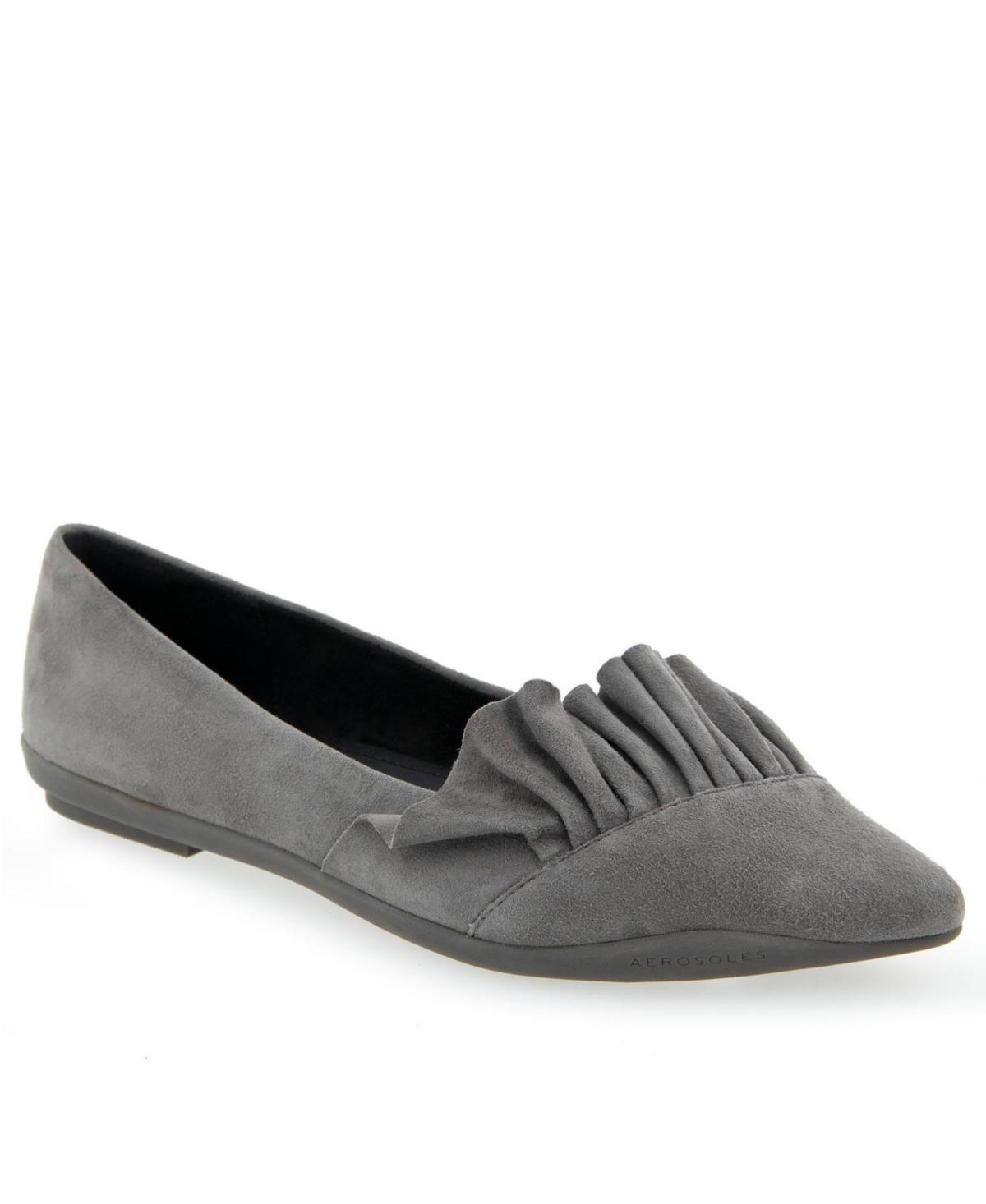 Aerosoles Doran Womens Suede Flats Drk Purple Product Image