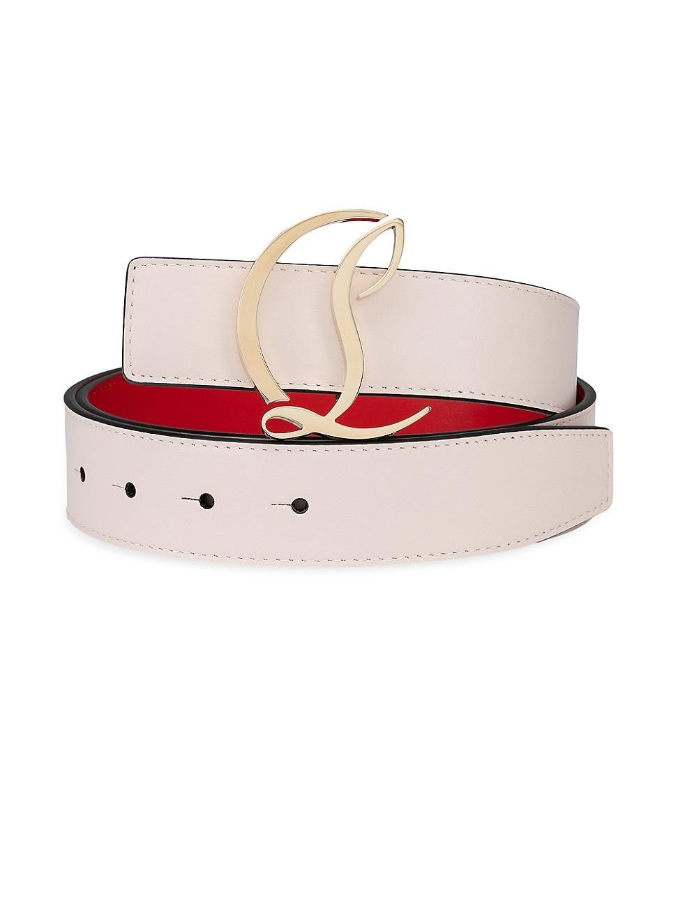 Womens CL Logo Leather Belt Product Image