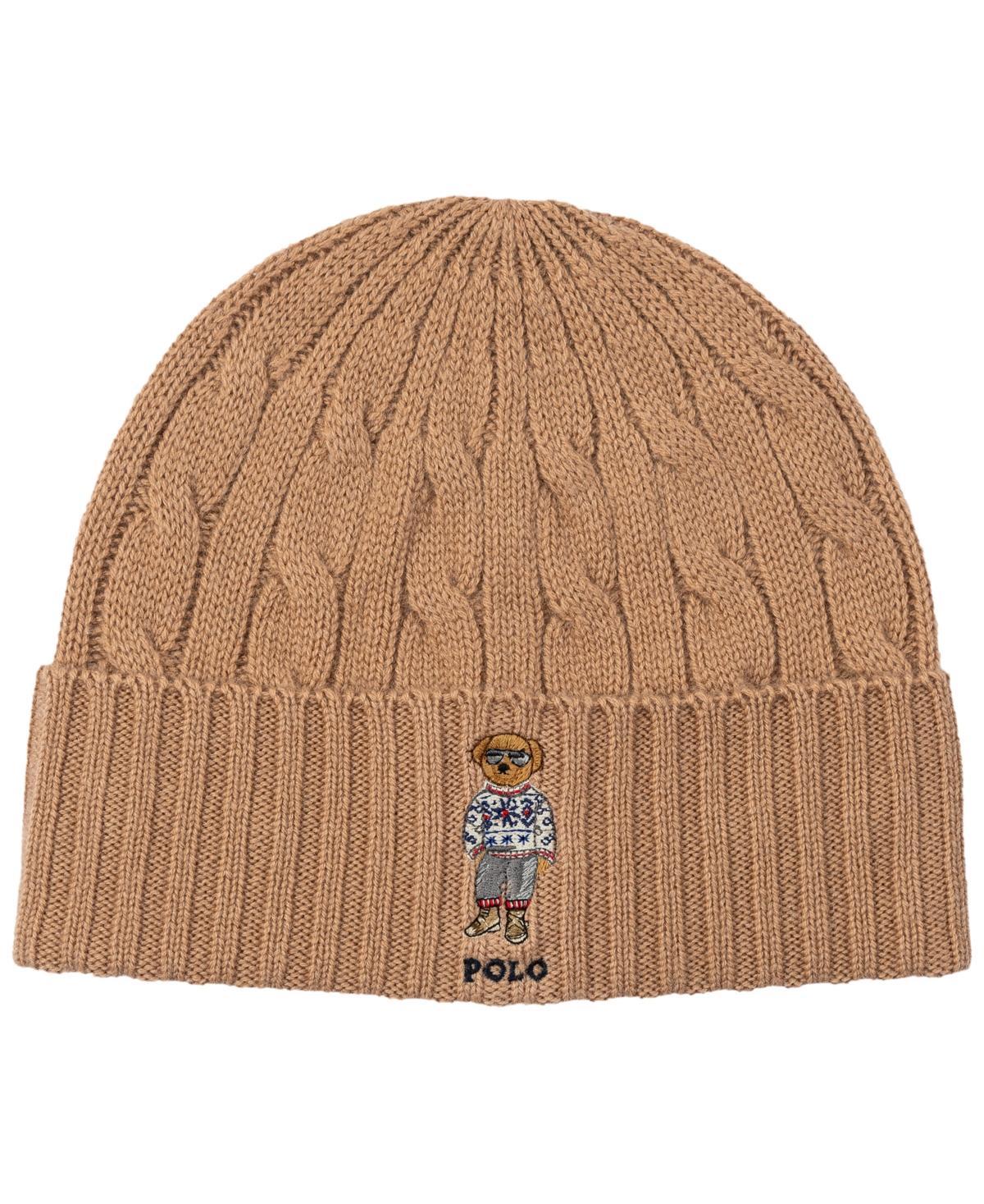 Polo Ralph Lauren Mens Holiday Bear Cable Beanie Product Image