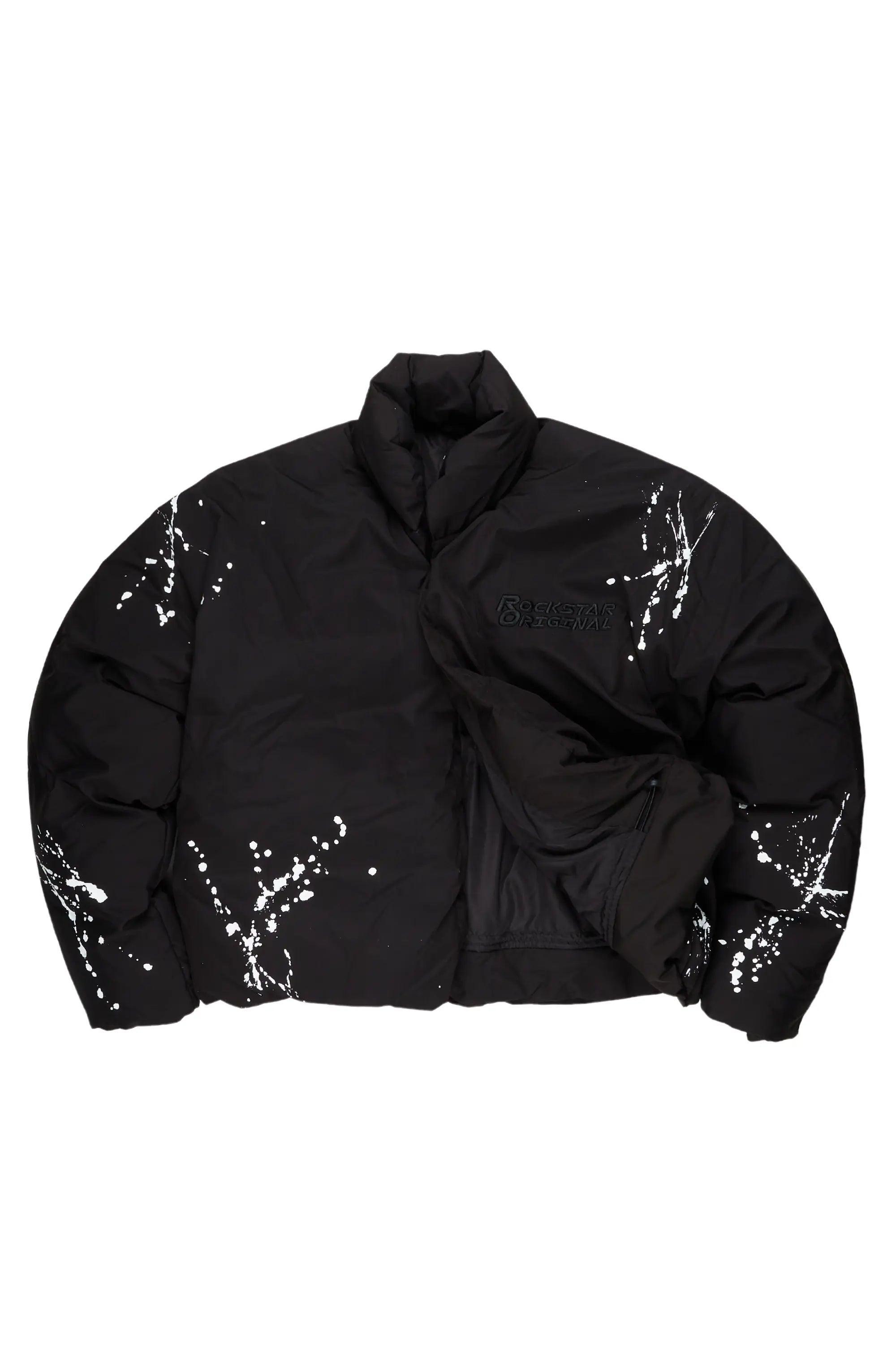 Rabbie Black/White Puffer Jacket Male Product Image