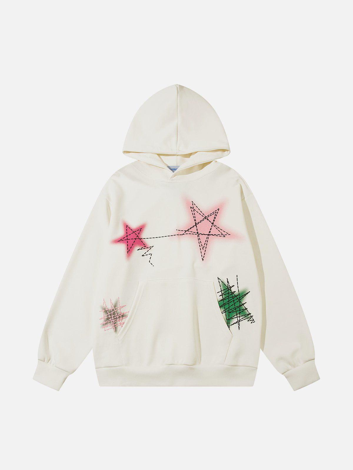 Aelfric Eden Graffiti Line Star Hoodie Product Image