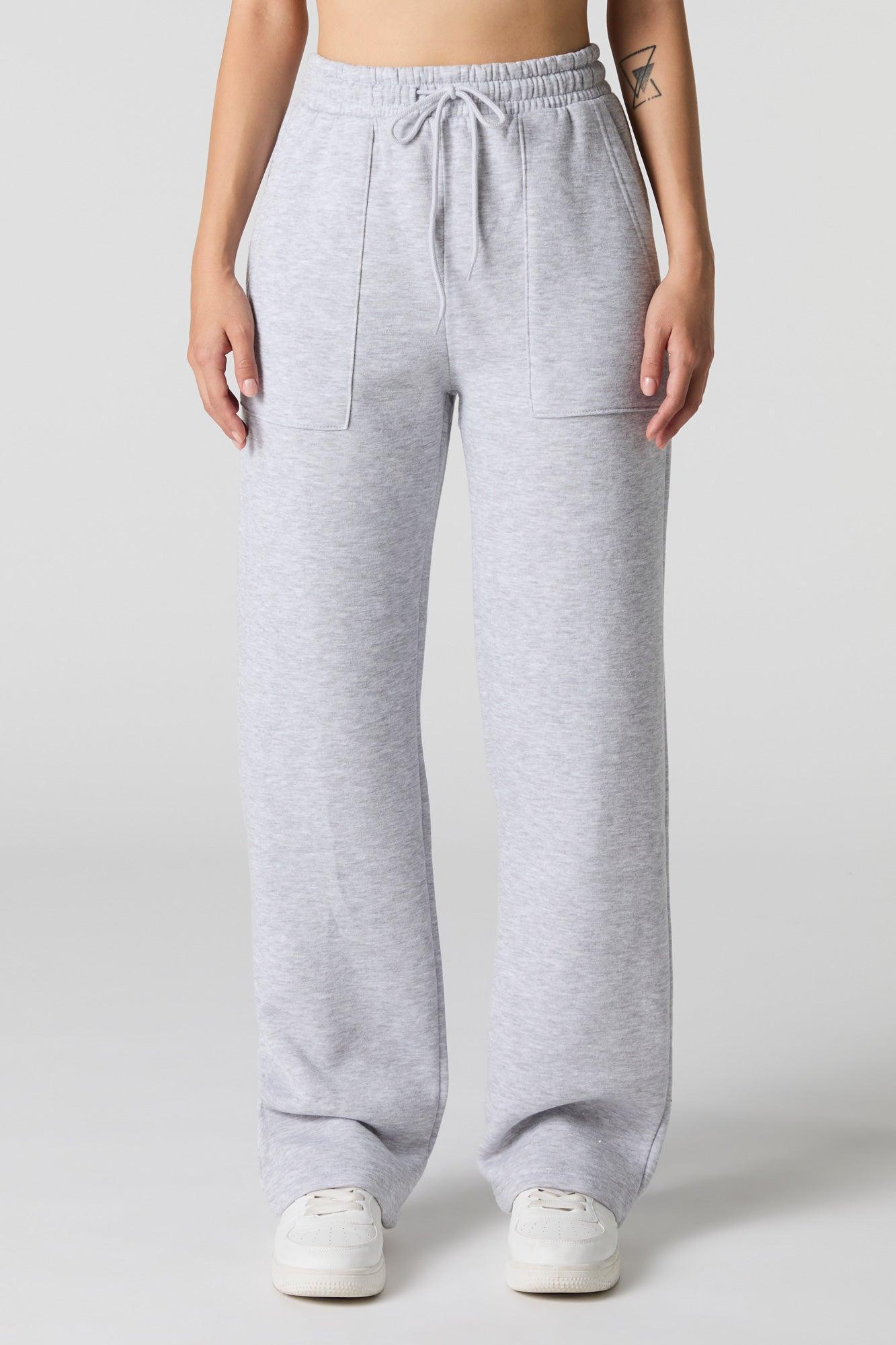 Wide Leg Fleece Sweatpant Female Product Image