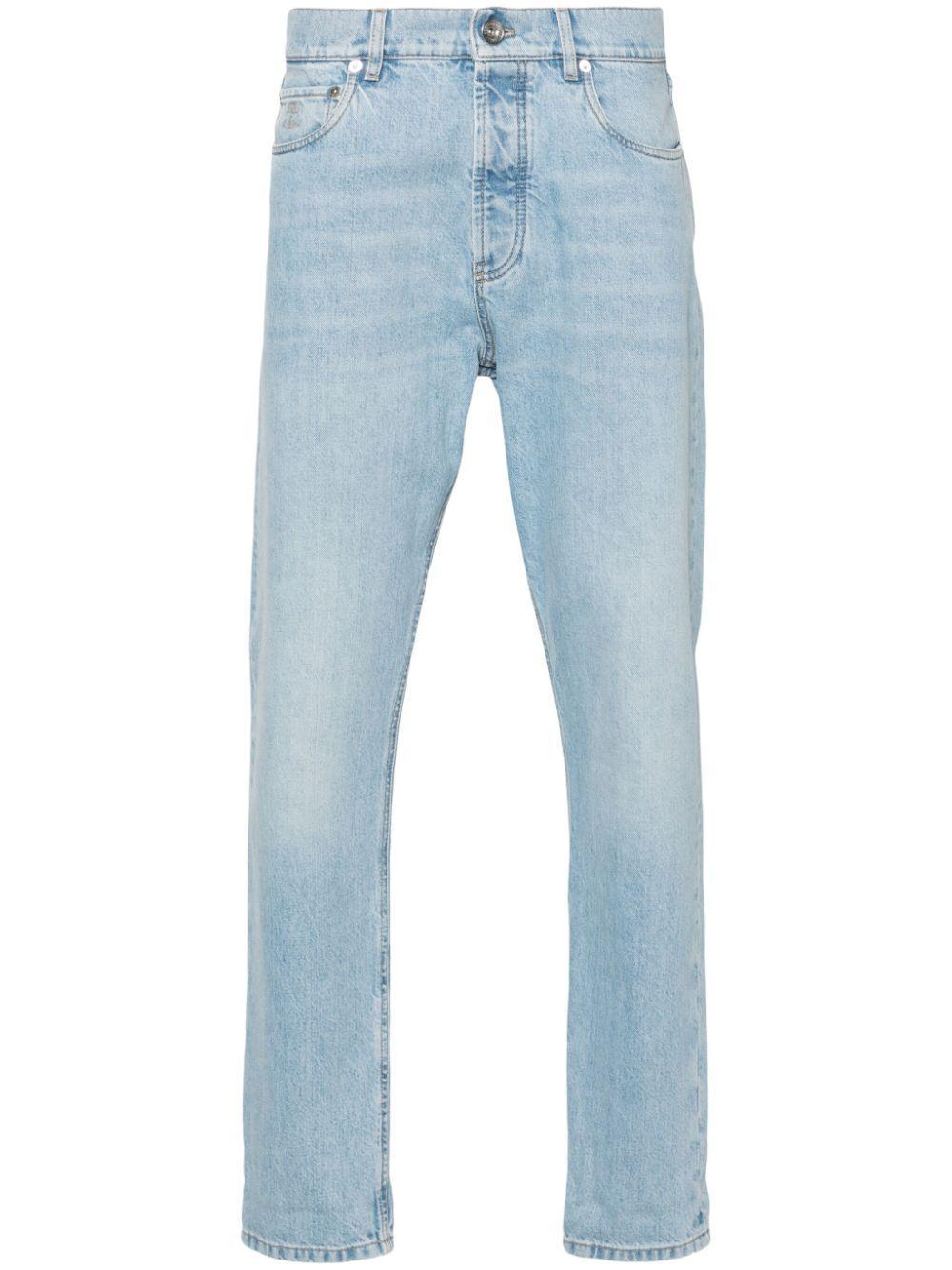 BRUNELLO CUCINELLI Tapered Jeans In Dark Wash Product Image