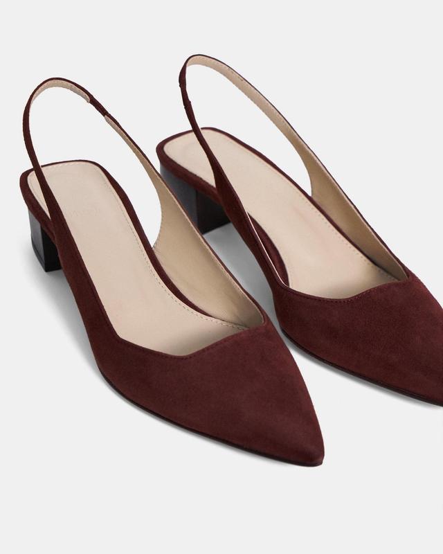 Block Heel Slingback in Suede Product Image