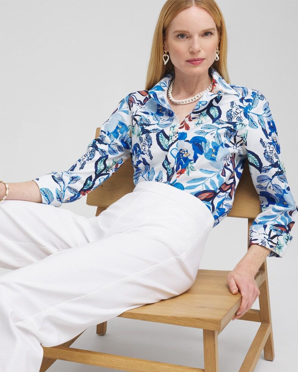 No Iron™ Stretch Cool Floral Shirt Product Image