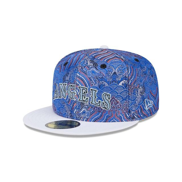 Los Angeles Angels Wave Fill 59FIFTY Fitted Hat Male Product Image