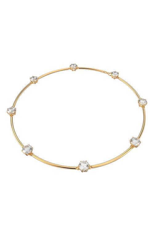 Swarovski Constella Crystal Choker Necklace in Gold Tone, 14.13-16.13 Product Image