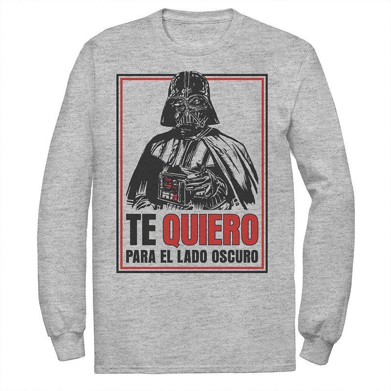 Mens Star Wars Te Quiero Para El Lado Oscuro Tee Athletic Grey Product Image