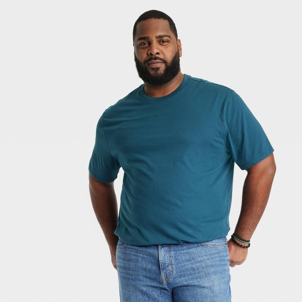 Mens Big & Tall Every Wear Short Sleeve T-Shirt - Goodfellow & Co Thunderbolt Blue 3XL Product Image