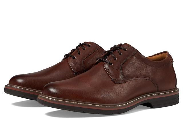 Florsheim Norwalk Plain Toe Oxford (Cognac Milled Leather) Men's Shoes Product Image