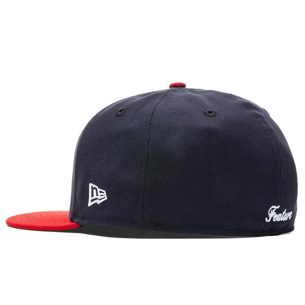 Feature x New Era OE Fitted Cap - Navy/Red Male Product Image