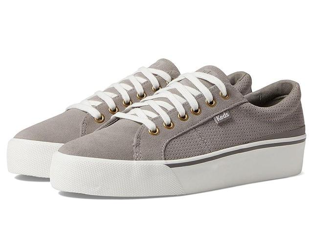 Keds Jump Kick Duo Suede (Grey) Women's Shoes Product Image