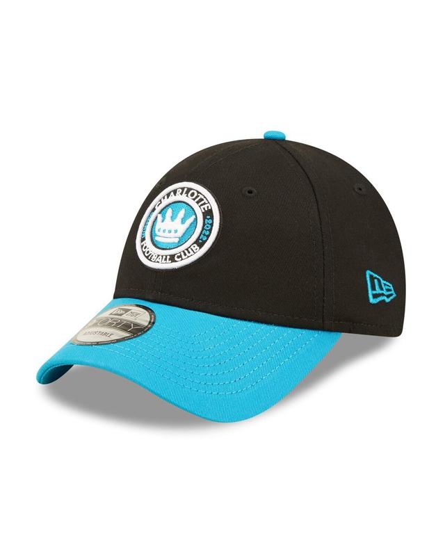 Mens New Era Black Charlotte Fc Basic 9FORTY Adjustable Hat - Black Product Image