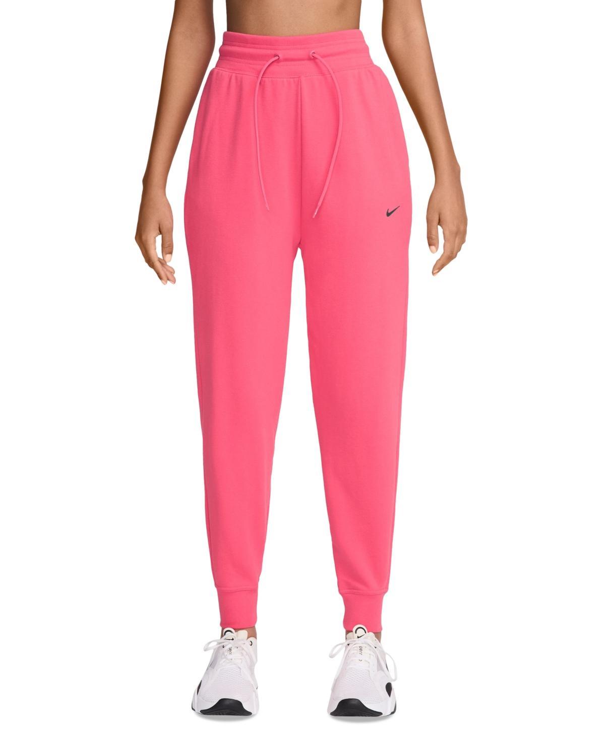 Nike Womens Dri-fit One French Terry High-Waisted 7/8 Joggers Product Image