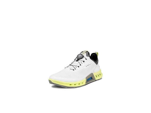 ECCO Golf Biom C4 BOA Golf Shoes Yellow) Men's Golf Shoes Product Image