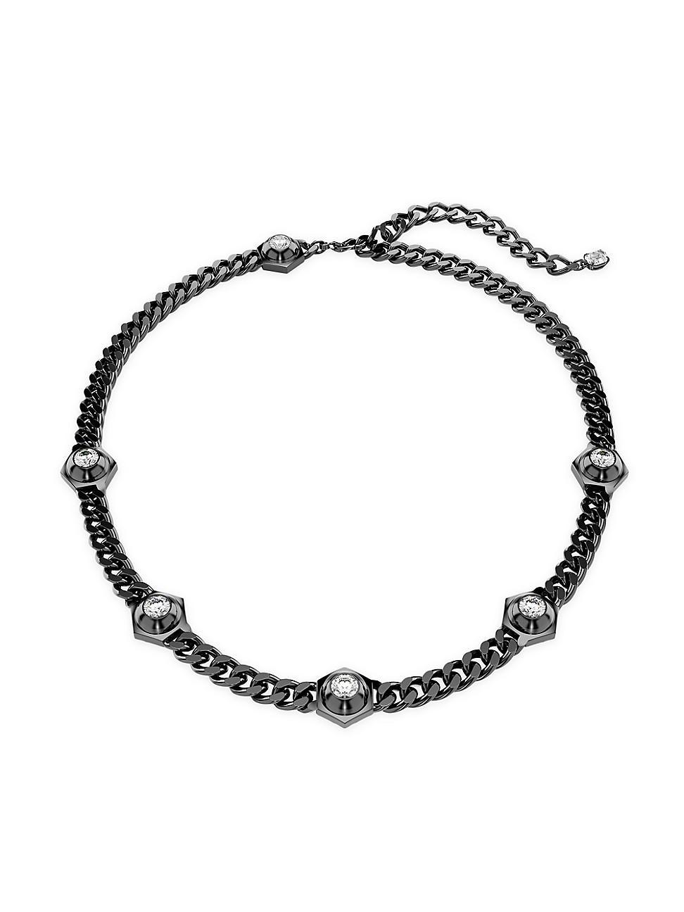 Womens Numina Ruthenium-Plated & Swarovski Crystal Necklace Product Image