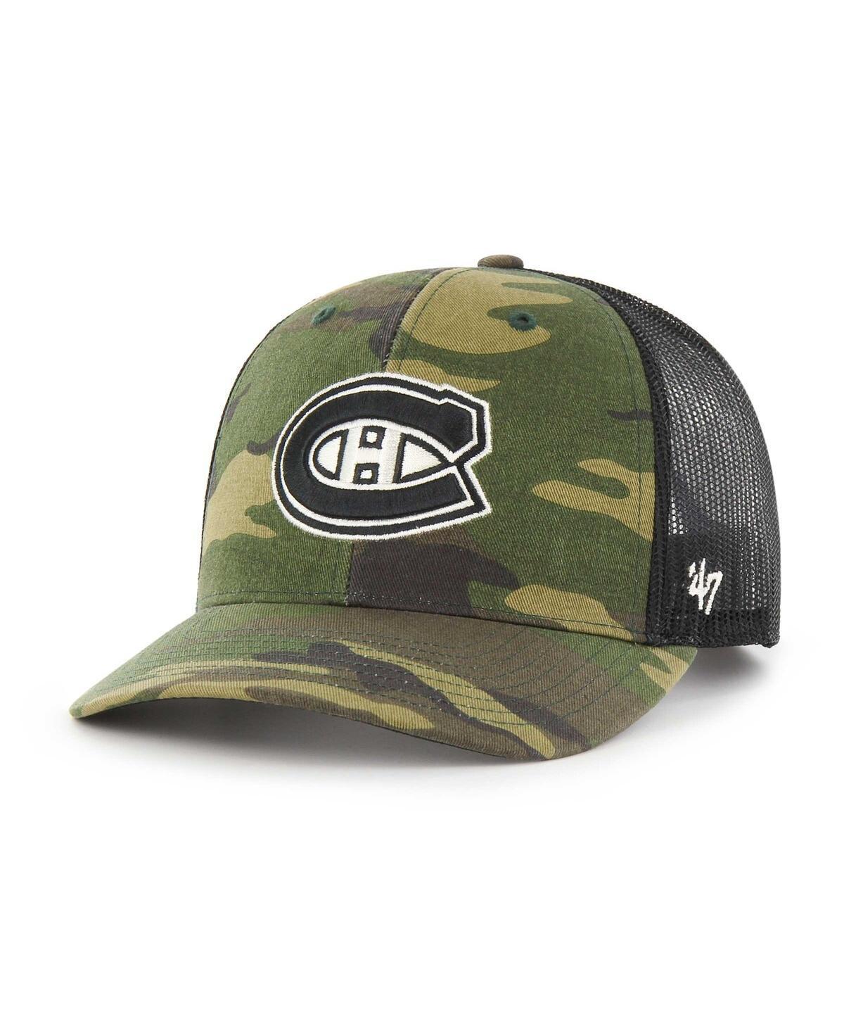 Mens 47 Brand Camo Montreal Canadiens Trucker Snapback Hat - Camo Product Image