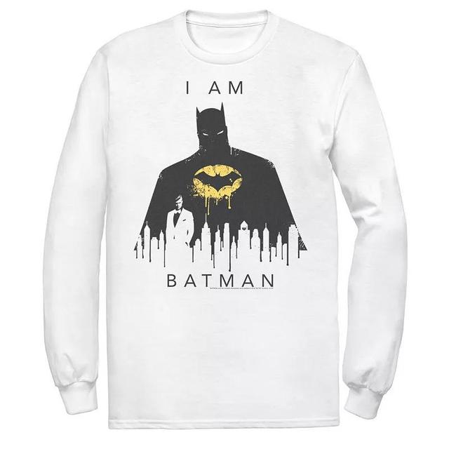 Mens DC Comics I Am Batman Skyline Poster Tee Product Image