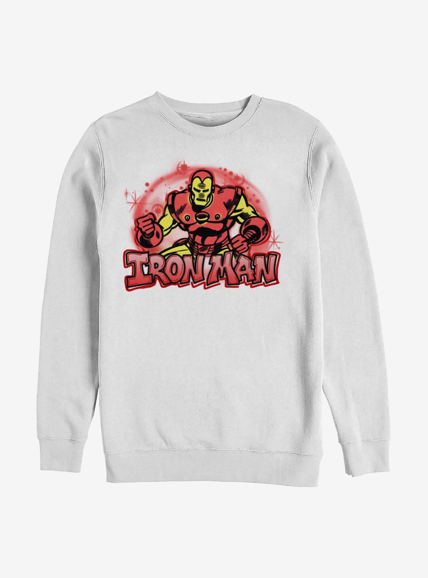 Marvel Iron Man Airbrushed Crew Sweatshirt Product Image