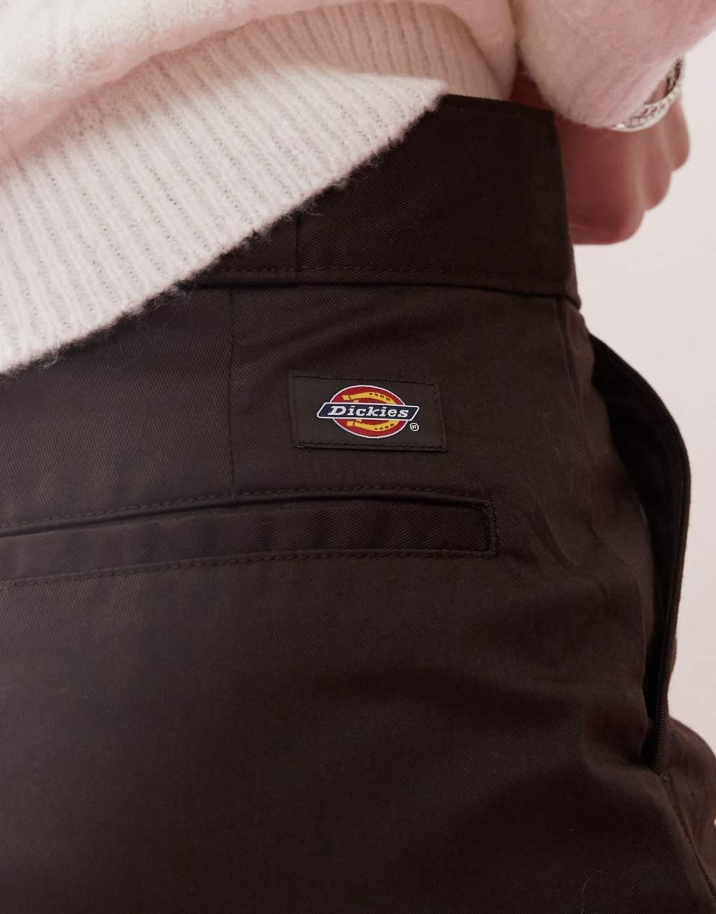 Dickies mini work skirt in dark brown Product Image