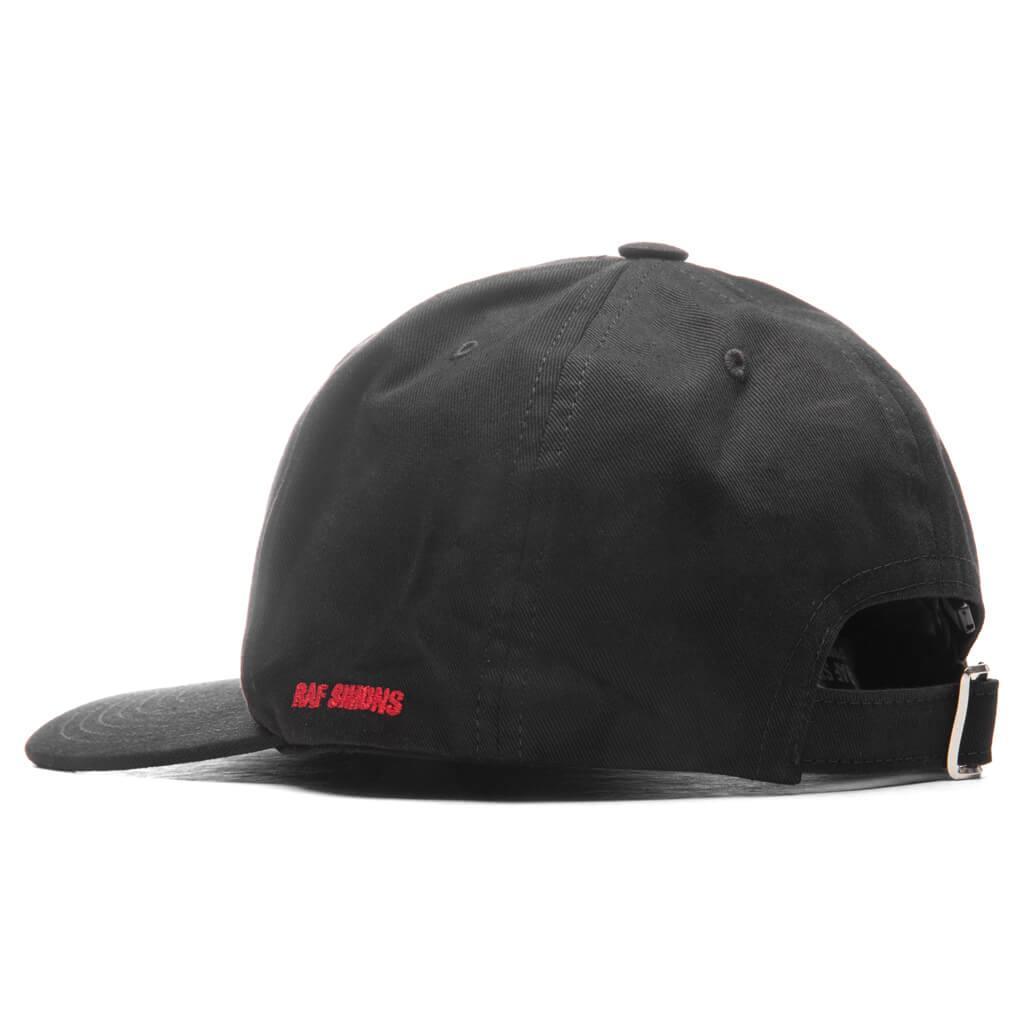 Cap with Embroidered Logo and Label - Black Male Product Image