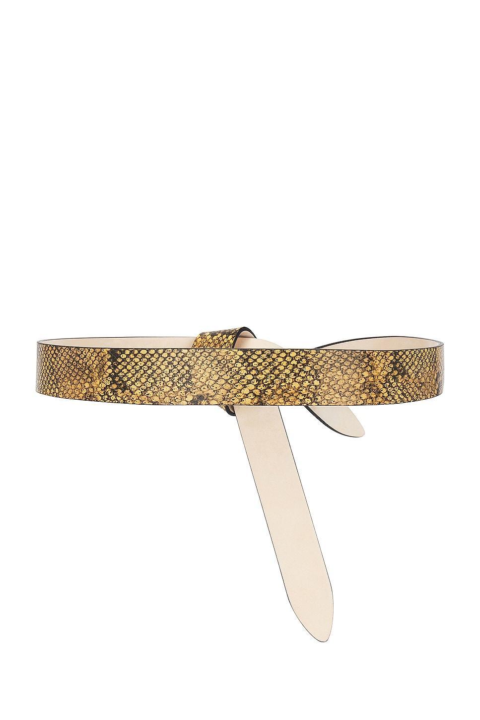 Isabel Marant Lecce Belt in Yellow. Product Image