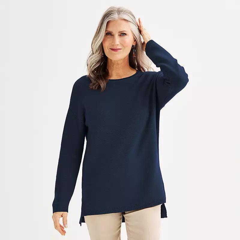 Womens Croft & Barrow Relaxed Boatneck Sweater Product Image