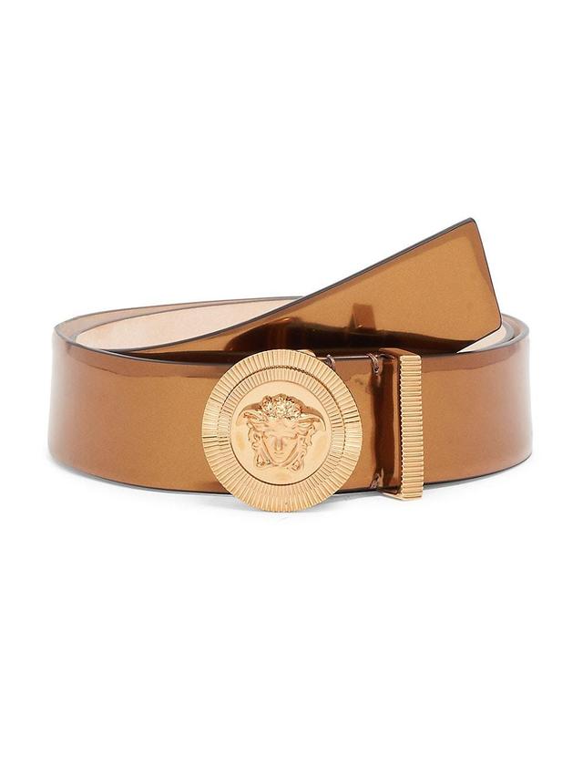 Mens Medusa Buckle Belt - Copper Gold - Size 40 - Copper Gold - Size 40 Product Image