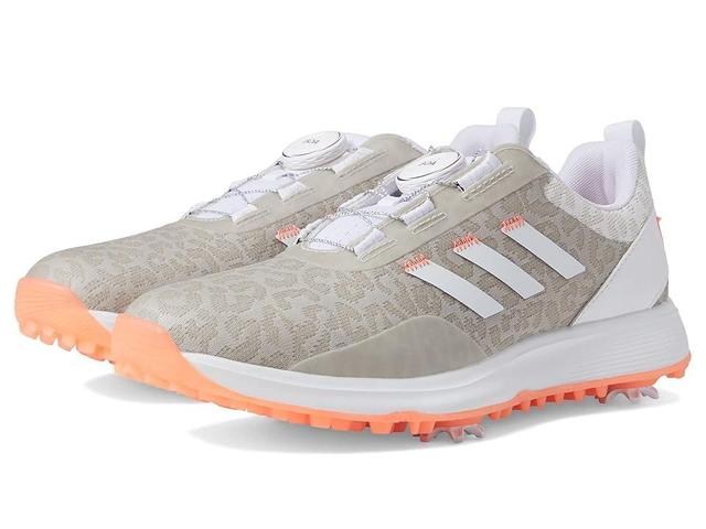 adidas Golf S2G 23 Boa Golf Shoes (Footwear White/Footwear White/Coral Fusion) Women's Shoes Product Image