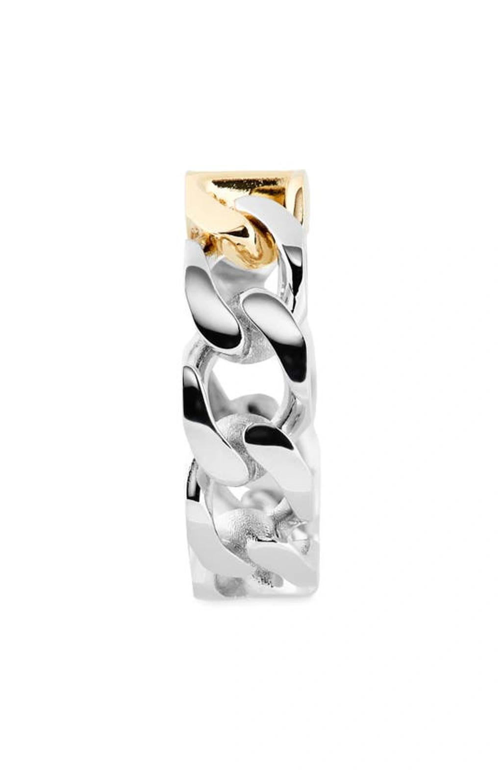 VALENTINO GARAVANI Vlogo Chain Ring In Y44 - Palladium Product Image