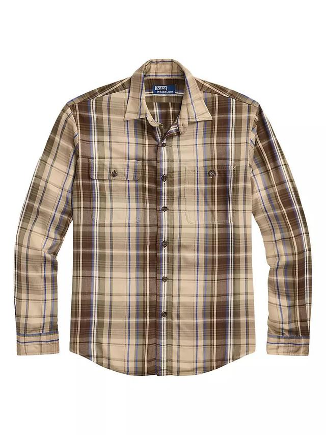 Plaid Button-Up Shirt Product Image