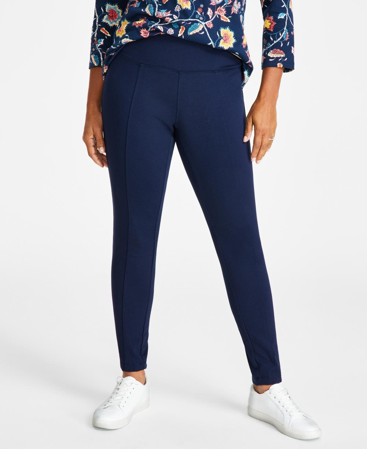 Style & Co Womens Mid-Rise Ponte-Knit Pants with Tummy Control, Created for Macys product image