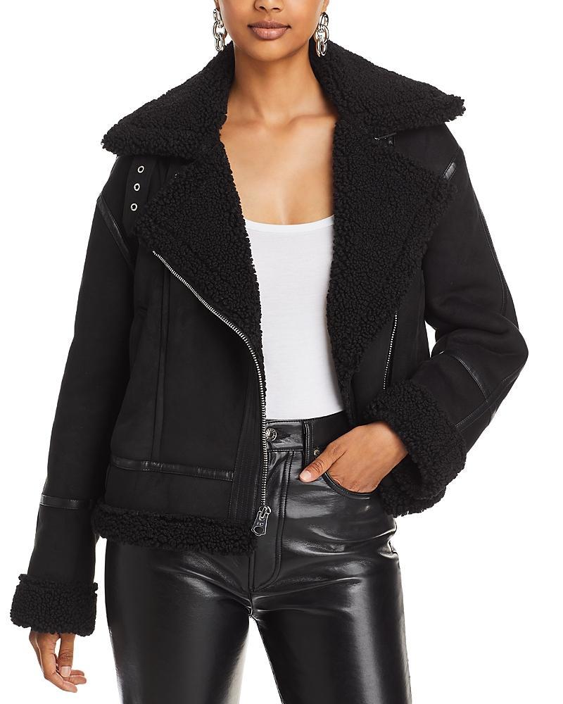 French Connection Faux Shearling Oversized Coat Product Image