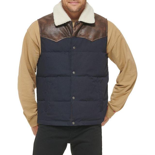 Levi's(r) Out West Vest (Denim) Men's Jacket Product Image