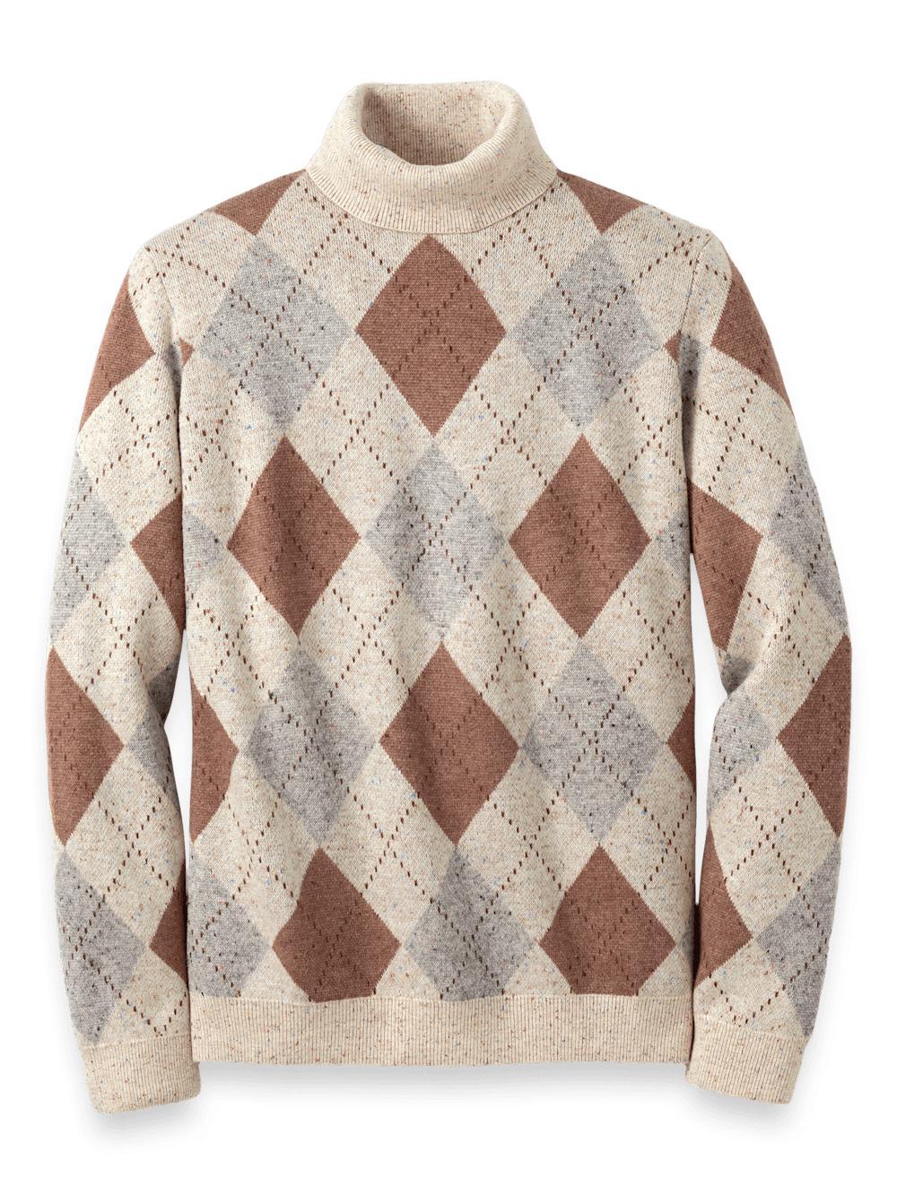 Donegal Turtleneck Sweater - Ivory Multi Product Image