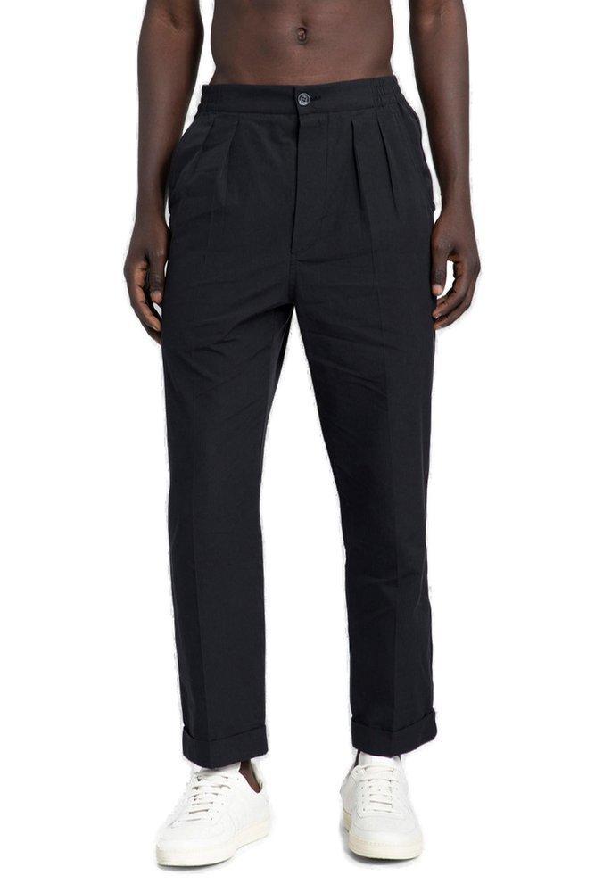 Brushed Pleated Lounge Pants In Black Product Image