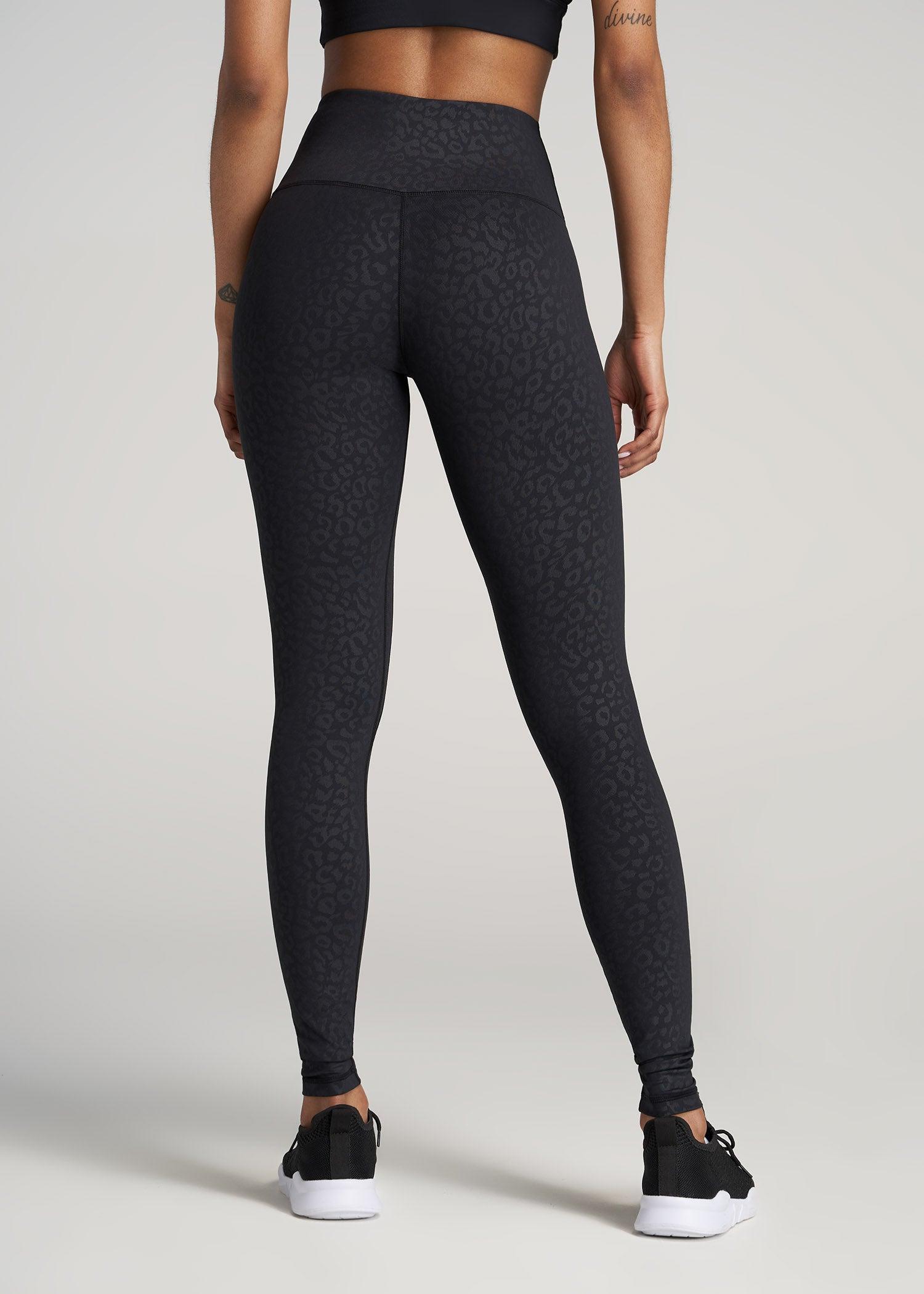 AT Balance High-Rise Leggings for Tall Women in Black Cheetah Print Product Image