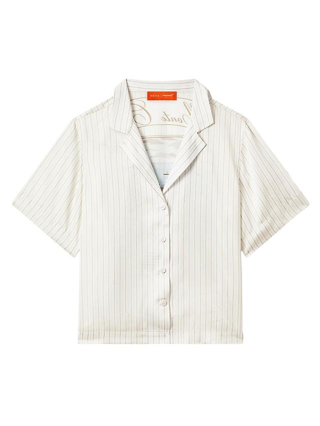 Womens Reiss x McLaren F1 Team Monte Carlo Striped Shirt Product Image