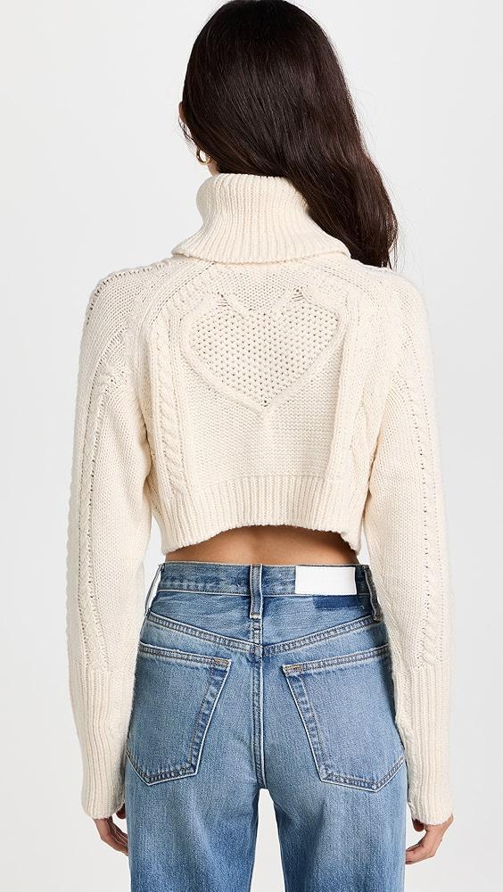 For Love & Lemons Vera Cropped Cutout Sweater | Shopbop Product Image