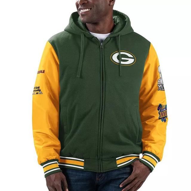 Mens G-III Sports by Carl Banks /Gold Bay Packers Player Option Full-Zip Hoodie Product Image