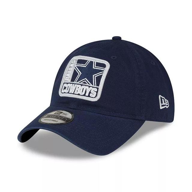 Mens New Era Navy Dallas Cowboys Logo Mix 9TWENTY Adjustable Hat Product Image