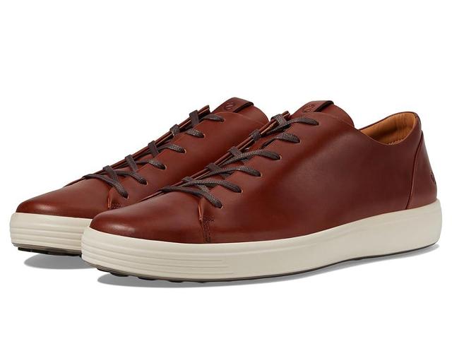 ECCO Soft 7 Premier Sneakers (Cognac) Men's Shoes Product Image