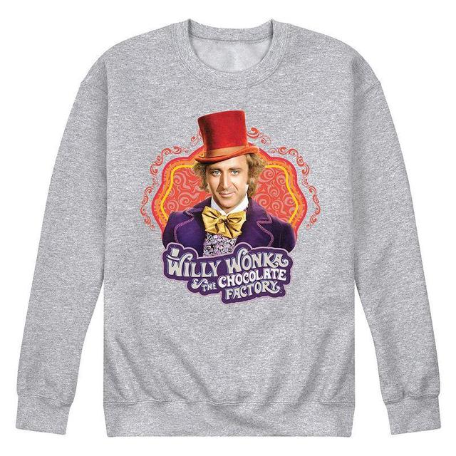 Mens Willy Wonka Fleece Sweatshirt Blue Product Image