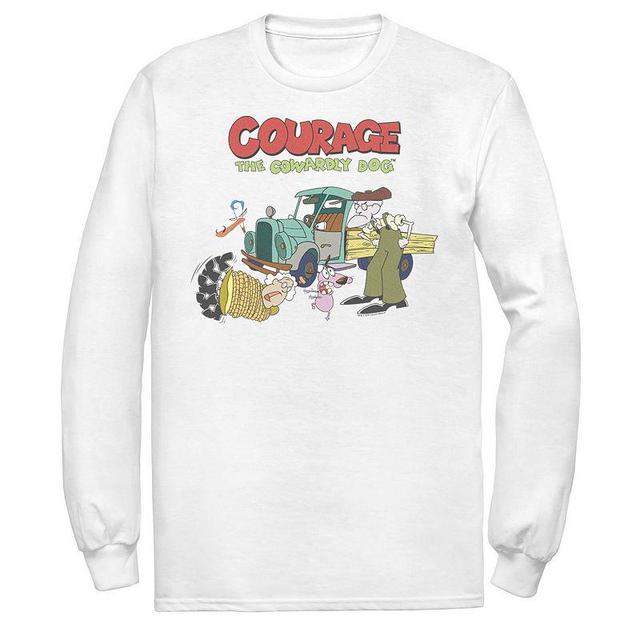 Mens Courage The Cowardly Dog Scene Logo Tee Product Image