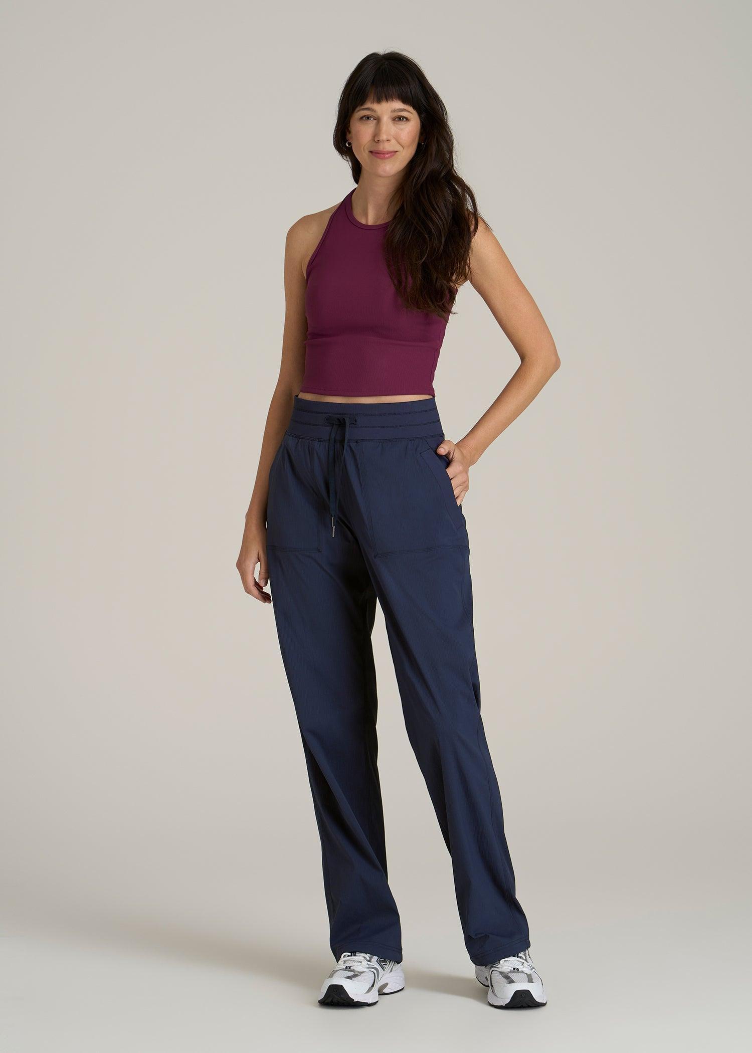 High-Rise After Practice Pant for Tall Women in Navy Product Image