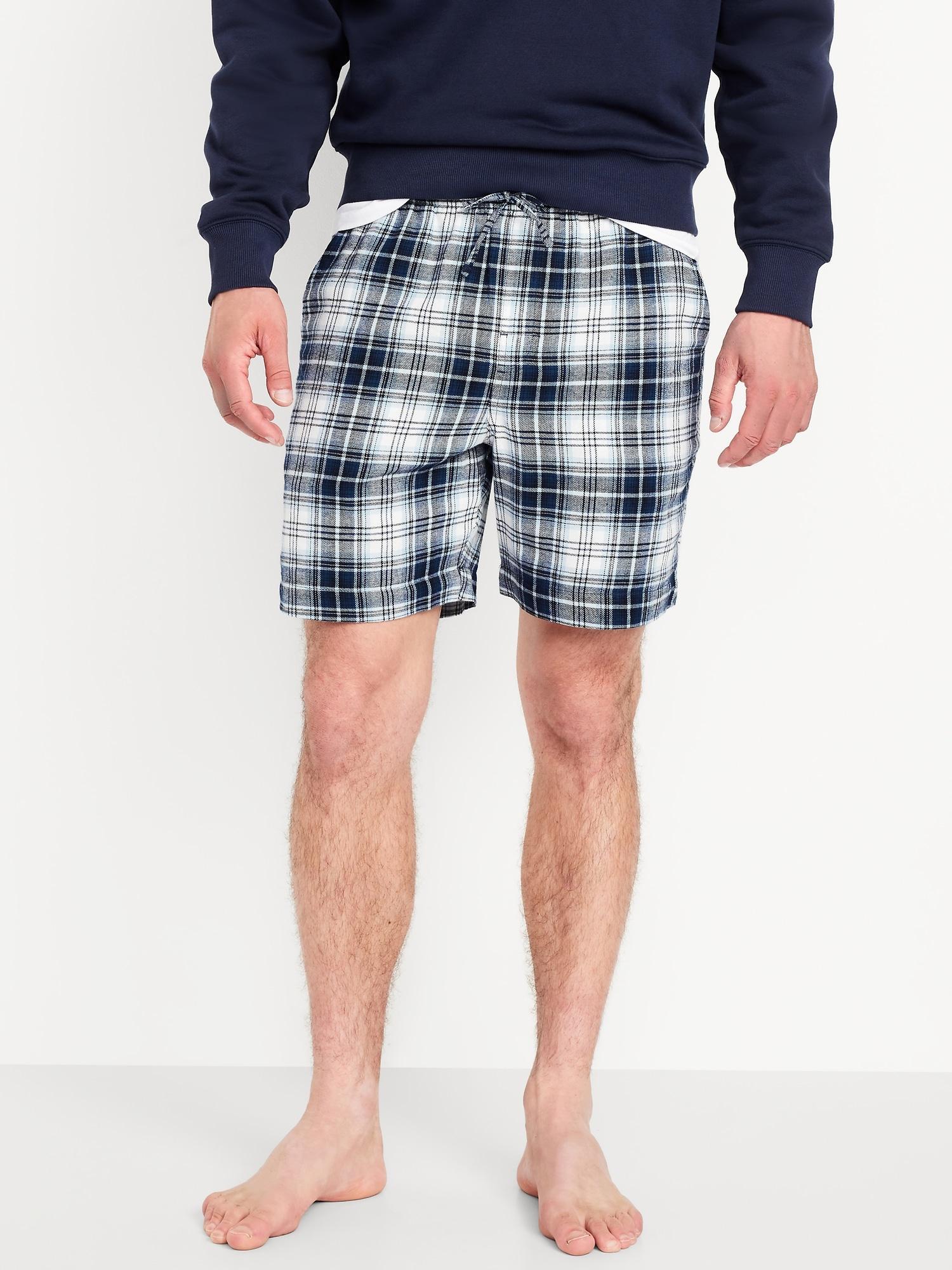 Flannel Pajama Shorts for Men Product Image